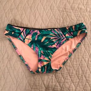 Palm print bikini bottom